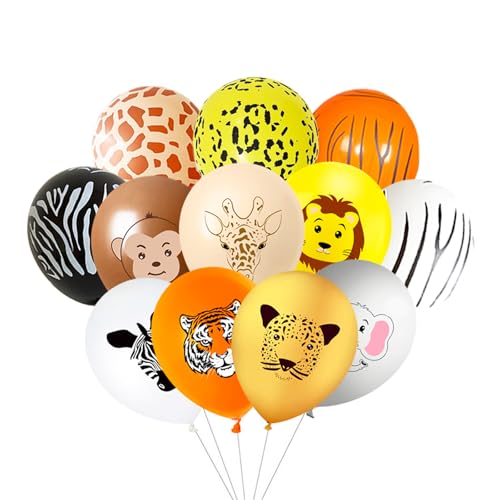 ParPix 12 Stück Dschungel Geburtstag Deko Luftballons von ParPix