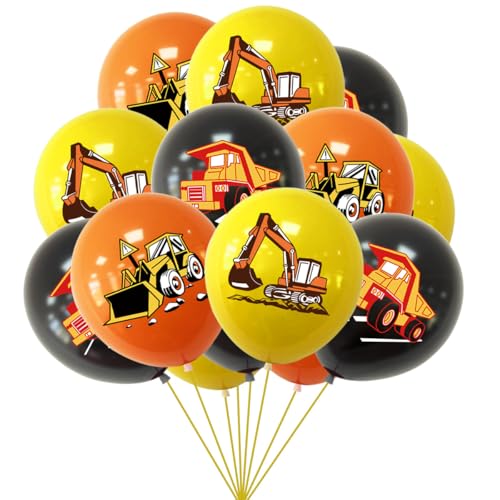 ParPix 15 Stück Bagger Geburtstag Deko Luftballon ParPix 15 Stück Bagger Geburtstag Deko Luftballon von ParPix