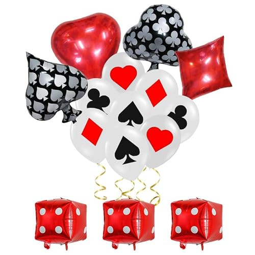 ParPix 15 Stück Casino Poker Luftballon ParPix 15 Stück Casino Poker Luftballon von ParPix