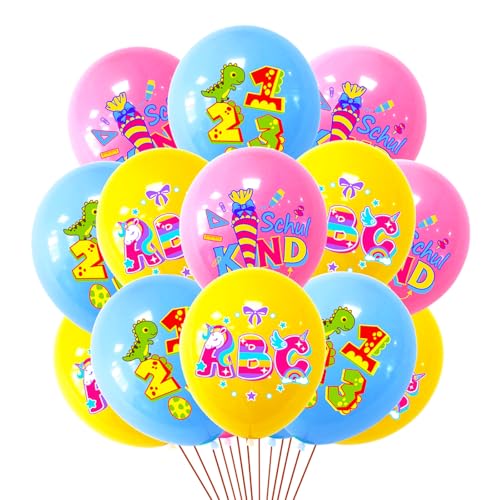 ParPix 15 Stück Einschulung Deko Luftballon von ParPix