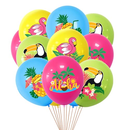 ParPix 16 Stück Hawaii Deko Luftballon von ParPix