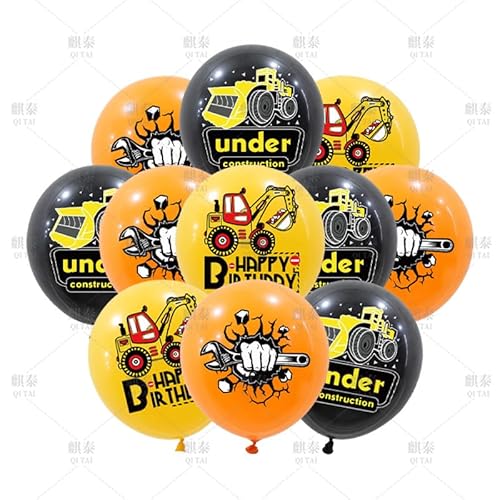 ParPix 18 Stück Baggerparty Luftballons von ParPix