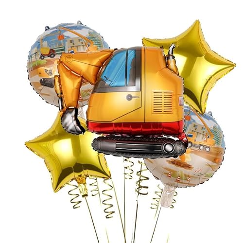 ParPix 9 Stück Bagger Geburtstagsparty Dekoration Luftballons von ParPix