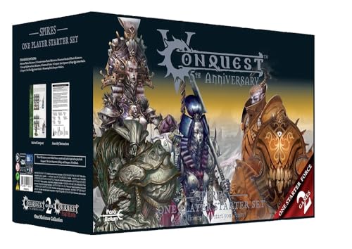 Para Bellum Spires: Conquest 5. Jubiläum Supercharged Starter Set für 1 Spieler, Miniaturenkriegsspiel, TABLETOP_GAME, 144+ Jahre, Montage erforderlich, Modern, Unisex, 25 Count, Deutsch, 2018 von Para Bellum Wargames