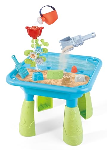 Paradiso Sand- und Wassertisch mit 14 Zubehörteilen für Jungen und Mädchen ab 3 Jahren, Outdoor, Garten und Strand Sand und Wasser Spielspaß von Paradiso Toys