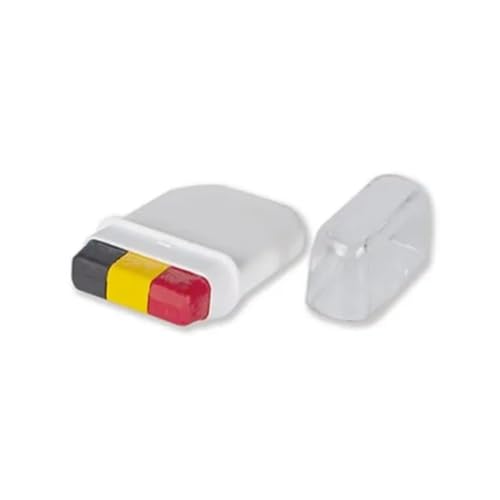 Stick make-up fan Belgien schwarz gelb rot von Parafete