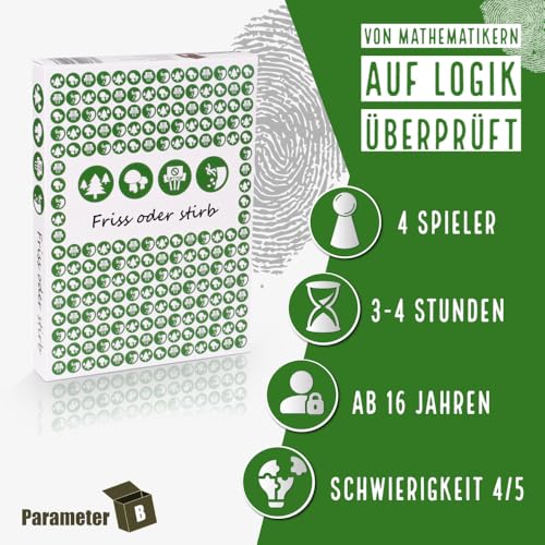 Friss oder stirb: Krimidinner Spiel für 4 Personen - ab 16 Jahren - Krimidinner für Zuhause für Erwachsene Friss oder stirb: Krimidinner Spiel für 4 Personen - ab 16 Jahren - Krimidinner für Zuhause für Erwachsene von Parameter B
