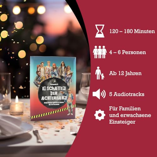 Im Schatten der Achterbahn: Krimidinner für 4-6 Personen ab 12 Jahren - Krimidinner für Zuhause für Familien mit Kindern Im Schatten der Achterbahn: Krimidinner für 4-6 Personen ab 12 Jahren - Krimidinner für Zuhause für Familien mit Kindern von Parameter B