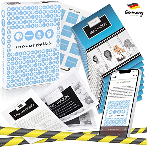 Parameter B - Irren ist tödlich - Krimidinner für 4 Personen – spannendes Krimidinner für zuhause - Krimispiel - realistische Beweise Parameter B - Irren ist tödlich - Krimidinner für 4 Personen – spannendes Krimidinner für zuhause - Krimispiel - realistische Beweise von Parameter B