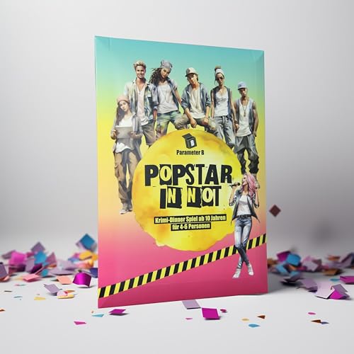 Parameter B - Popstar in Not - Krimidinner für 4-6 Personen – ab 10 Jahren - Krimidinner für Zuhause für Familien mit Kindern - Krimispiel für Einsteiger - realistische Beweise Parameter B - Popstar in Not - Krimidinner für 4-6 Personen – ab 10 Jahren - Krimidinner für Zuhause für Familien mit Kindern - Krimispiel für Einsteiger - realistische Beweise von Parameter B