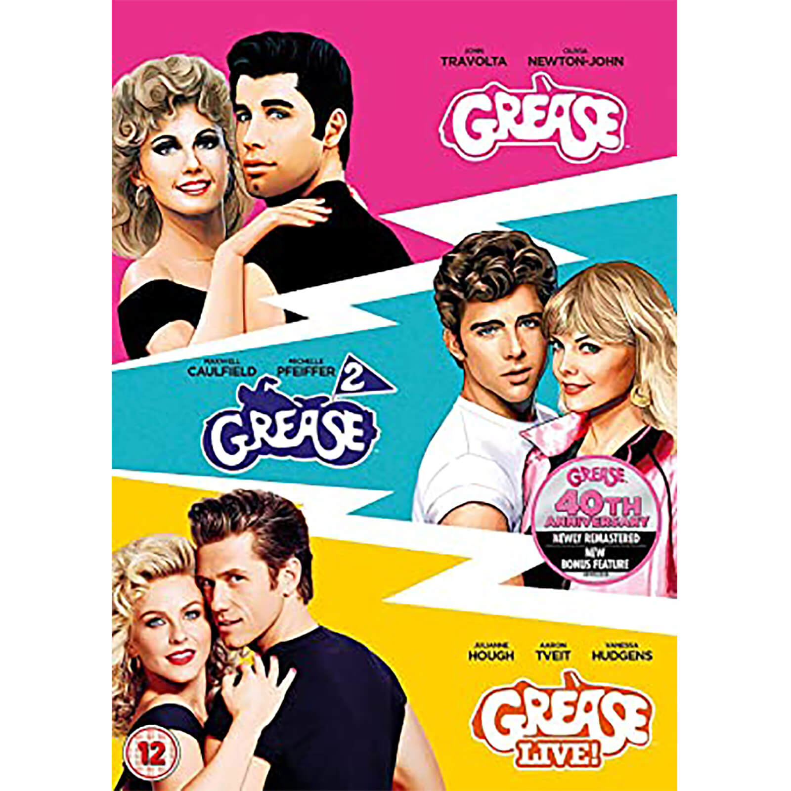 Grease 40th Anniversary Triple (Grease, Grease 2, Grease Live) von Paramount Home Entertainment