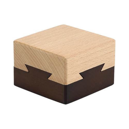 Wooden Magic Secret Puzzle Box Present Brain Teaser Lock Box for Adult with Hidden Compartment for Girlfriend Surprise von Paraphee