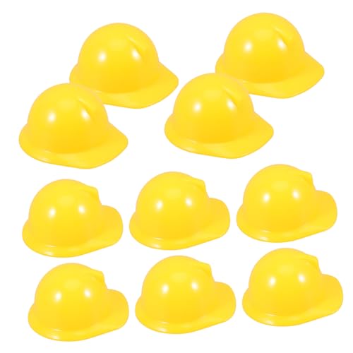 Parliky 10 Stück Mini Bauhelm Kunststoff Klein Robust als Puppenzubehör DIY Partydeko Vielseitig Verwendbar Gelb Parliky 10 Stück Mini Bauhelm Kunststoff Klein Robust als Puppenzubehör DIY Partydeko Vielseitig Verwendbar Gelb von Parliky