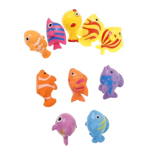 Parliky 10 Stück Teiliges Bunte Miniatur Fische Kunststofffiguren Realistische Aquarium Deko für Mikro Landschaften Vielseitige Fischmodelle für Aquarien Katzen und Kreative Parliky 10 Stück Teiliges Bunte Miniatur Fische Kunststofffiguren Realistische Aquarium Deko für Mikro Landschaften Vielseitige Fischmodelle für Aquarien Katzen und Kreative von Parliky