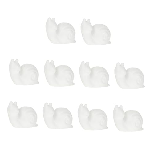 Parliky 10 Stück Teiliges DIY Schneckenmodell aus Weißem Schaumstoff Glatte Oberfläche Bemalbare Figuren für Kreatives Basteln und Dekoration Sicherer Langlebiger Schaumstoff Parliky 10 Stück Teiliges DIY Schneckenmodell aus Weißem Schaumstoff Glatte Oberfläche Bemalbare Figuren für Kreatives Basteln und Dekoration Sicherer Langlebiger Schaumstoff von Parliky