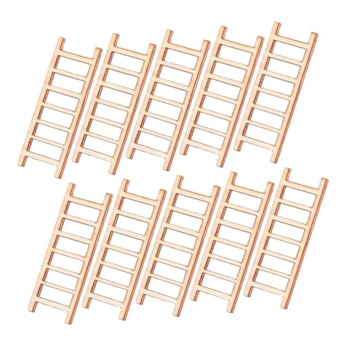Parliky 10 Stück Teiliges Mini Holzleitern Handgefertigte Miniatur Puppenhaus Treppen Realistische DIY Landschaftsdekoration Stabile Holzausführung für Feengarten und Puppenzubehör Parliky 10 Stück Teiliges Mini Holzleitern Handgefertigte Miniatur Puppenhaus Treppen Realistische DIY Landschaftsdekoration Stabile Holzausführung für Feengarten und Puppenzubehör von Parliky