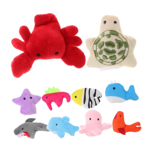 Parliky 10 Stück Teiliges Plüsch-fingerpuppen mit Niedlichen Meeres-Tier-Motiven Weiches Material Kindgerechte Handspielzeuge für Kleinkinder für Fantasievolles Rollenspiel und Beruhigung Parliky 10 Stück Teiliges Plüsch-fingerpuppen mit Niedlichen Meeres-Tier-Motiven Weiches Material Kindgerechte Handspielzeuge für Kleinkinder für Fantasievolles Rollenspiel und Beruhigung von Parliky