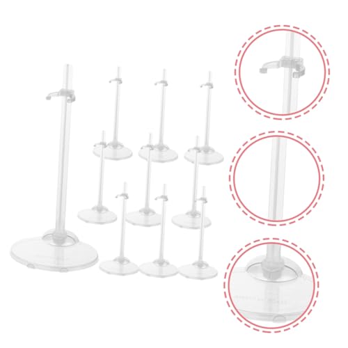 Parliky 10 Stück Teiliges Transparentes Puppenständer mit Breiter Basis Stabiles Display für Puppenfiguren Praktischer Halter zum Sicheren Präsentieren und Schutz von Spielzeugpuppen Parliky 10 Stück Teiliges Transparentes Puppenständer mit Breiter Basis Stabiles Display für Puppenfiguren Praktischer Halter zum Sicheren Präsentieren und Schutz von Spielzeugpuppen von Parliky