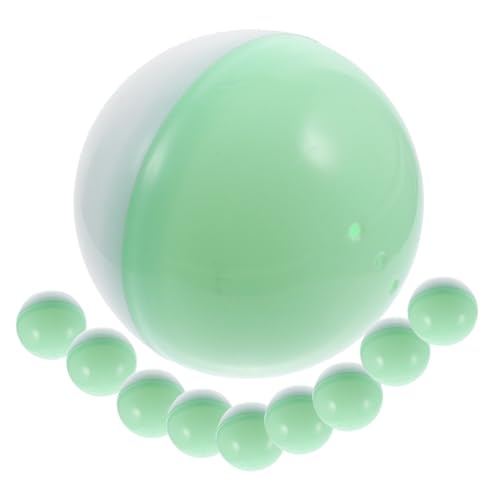 Parliky 10 Stück Transparente Befüllbare Kunststoff kugeln mit Weißem Deckel und Doppelten Luftlöchern Runde Aufbewahrungsboxen für Partygeschenke Süßigkeiten Vielseitig Zufällige Farbe von Parliky
