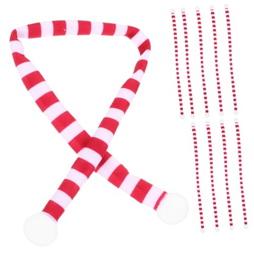 Parliky 10 Stück Weihnachts Dekoschals Weihnachts Wohnaccessoires Übergroße Weihnachtsaccessoires Kariert Elegant Für Mädchen Tap Puppe Winzige Dekorationen Miniatur von Parliky