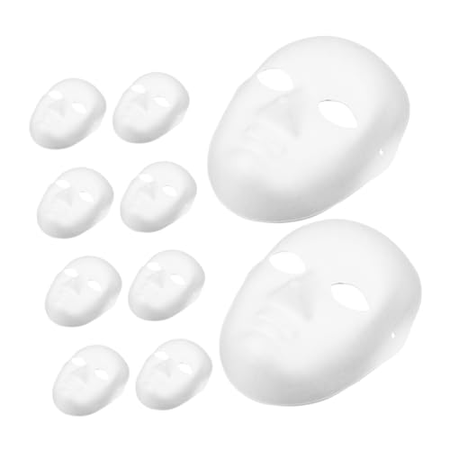 Parliky 10 Stück Weiße DIY Papiermasken Vollflächige Bastelmasken zum Bemalen Maskerade Kostüm für Karneval Halloween Cosplay Glatte Oberfläche für Kreative Gestaltung für Parliky 10 Stück Weiße DIY Papiermasken Vollflächige Bastelmasken zum Bemalen Maskerade Kostüm für Karneval Halloween Cosplay Glatte Oberfläche für Kreative Gestaltung für von Parliky