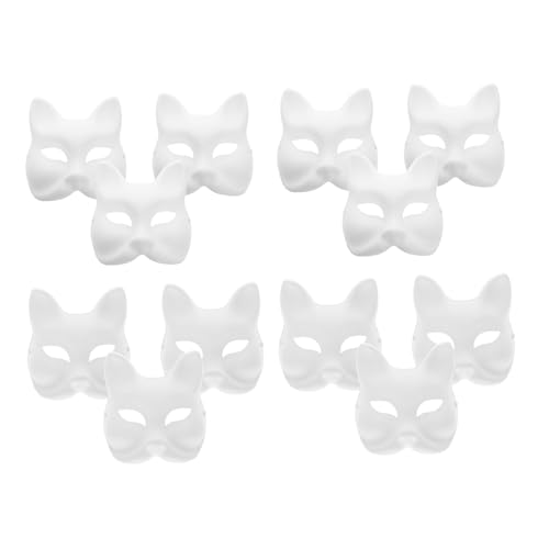 Parliky 12 Stück Teiliges DIY Papierset mit Bemalbaren Katzen und Fuchs Gesichtsmasken Leere Festliche Masken aus Papiermaschee für Halloween Fasching Karneval und Maskenball zum Basteln Parliky 12 Stück Teiliges DIY Papierset mit Bemalbaren Katzen und Fuchs Gesichtsmasken Leere Festliche Masken aus Papiermaschee für Halloween Fasching Karneval und Maskenball zum Basteln von Parliky