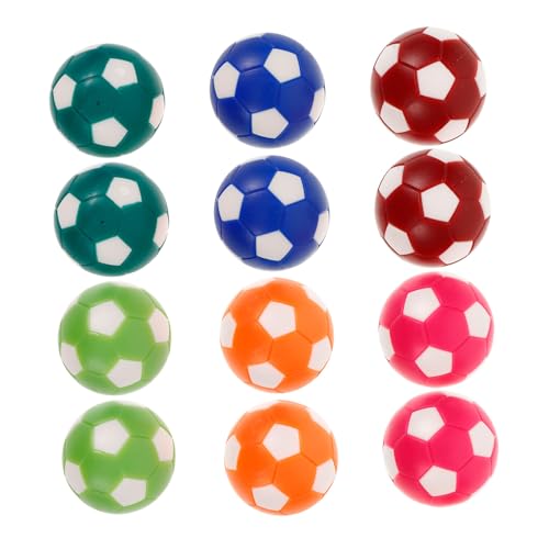 Parliky 12 Stück Teiliges Foosball Tischkicker Bälle Langlebige Mini Fußball Ersatzbälle Kompakt für Tischfußball Zubehör für Schnelle Spiele und Geselliges Zuhause von Parliky