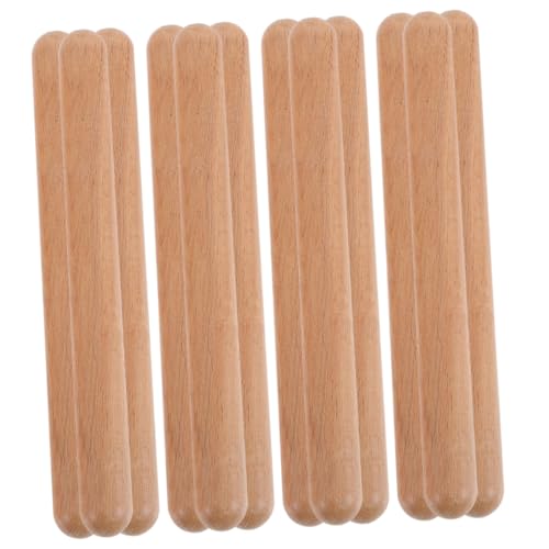 Parliky 12 Stück Teiliges Klassisches Holz Rhythmus Sticks Pädagogisches Percussion Instrument für Fördert Musikalisches Lernen für Vorschule und Musikunterricht von Parliky