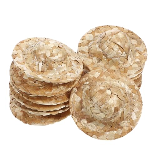 Parliky 12 Stück Teiliges Mini Handgewebte Strohhüte Kleine DIY Puppenhüte für Dekoration Bastelprojekte und Foto Requisiten Leichte Mini Hüte für Puppen und Figuren Parliky 12 Stück Teiliges Mini Handgewebte Strohhüte Kleine DIY Puppenhüte für Dekoration Bastelprojekte und Foto Requisiten Leichte Mini Hüte für Puppen und Figuren von Parliky