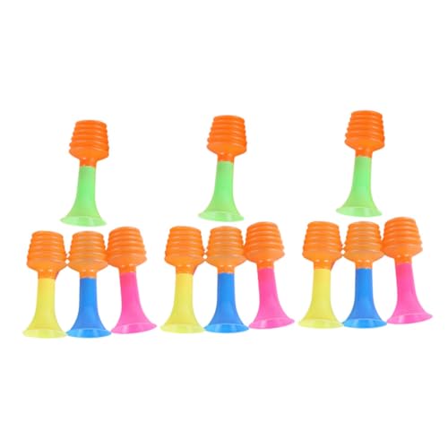 Parliky 12 Stück Teiliges Mini Party Tröten Bunte Fußball Partyhörner aus Robustem Kunststoff Laute Tröten für Kindergeburtstag Sportveranstaltungen und Festliche Spiele von Parliky