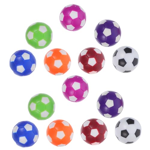 Parliky 14 Stück Teiliges Mini Tischfußball Ersatzbälle Bunt Offizielle Kickerbälle für Tischfußballspiel Langlebig und Farbecht für Indoor Familienunterhaltung und Tischkicker Spiele von Parliky