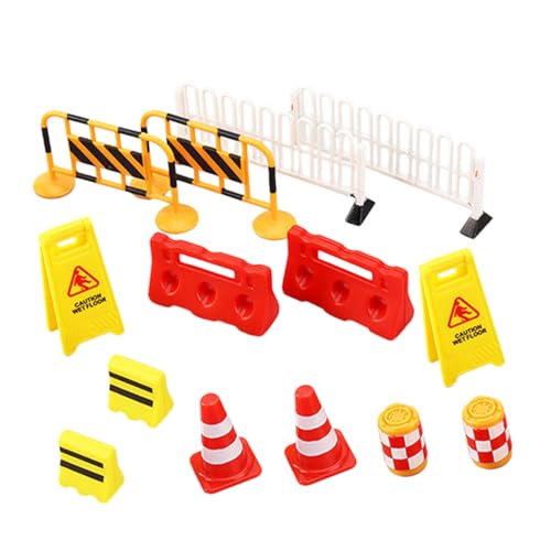 Parliky 14 Stück Teiliges Verkehrszeichen Spielset Miniatur Straßenabsperrungen aus Kunststoff Pädagogisches Verkehrsbarrieren für DIY Modelle Sandtisch und Rollenspiele Geeignet für Parliky 14 Stück Teiliges Verkehrszeichen Spielset Miniatur Straßenabsperrungen aus Kunststoff Pädagogisches Verkehrsbarrieren für DIY Modelle Sandtisch und Rollenspiele Geeignet für von Parliky