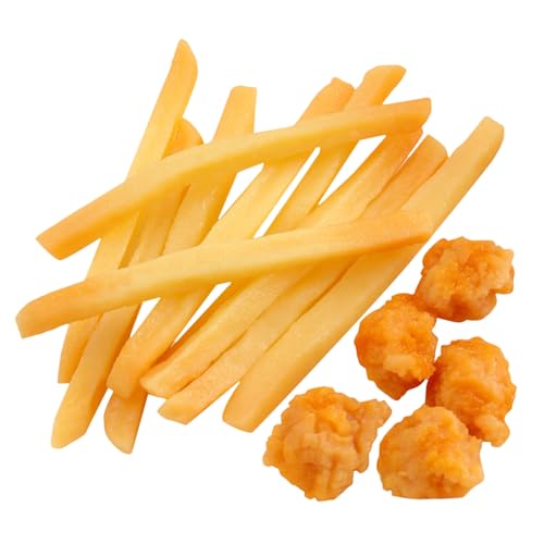 Parliky 15 Stück Teiliges Realistische Pommes Frites und Hähnchenmodelle Detailgetreue Fake Food Dekoration für Küche Restaurant und Spielküche Lebensechte Fast Food Nachbildung Parliky 15 Stück Teiliges Realistische Pommes Frites und Hähnchenmodelle Detailgetreue Fake Food Dekoration für Küche Restaurant und Spielküche Lebensechte Fast Food Nachbildung von Parliky