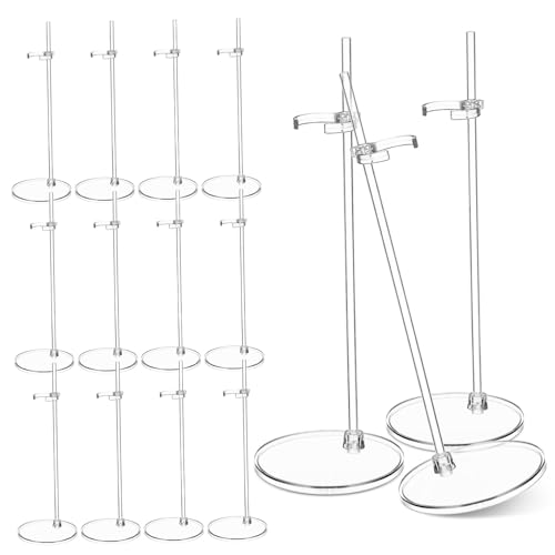Parliky 15 Stück Teiliges Transparente Puppenständer aus Stabilem Kunststoff Verstellbare Figurenhalter für Bjd Puppen Vielseitig Einsetzbar zur Klaren Präsentation und Sicheren Parliky 15 Stück Teiliges Transparente Puppenständer aus Stabilem Kunststoff Verstellbare Figurenhalter für Bjd Puppen Vielseitig Einsetzbar zur Klaren Präsentation und Sicheren von Parliky