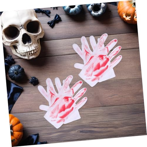 Parliky 2 Paare Blutige Halloween Handschuhe Deko Horrorschocker Requisiten für Haunted House Party Karneval Kostüm Zubehör Scary Bloody Gloves für Gruselige Verkleidung Parliky 2 Paare Blutige Halloween Handschuhe Deko Horrorschocker Requisiten für Haunted House Party Karneval Kostüm Zubehör Scary Bloody Gloves für Gruselige Verkleidung von Parliky