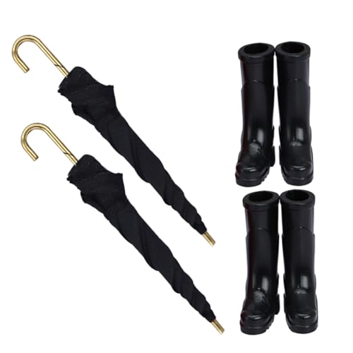 Parliky 2 Sätze Regenstiefel Regenschirme für Kreative Rollenspiele Realistische Miniaturmöbel für Puppenhäuser Langlebig und Detailreich für Fantasievolles Parliky 2 Sätze Regenstiefel Regenschirme für Kreative Rollenspiele Realistische Miniaturmöbel für Puppenhäuser Langlebig und Detailreich für Fantasievolles von Parliky