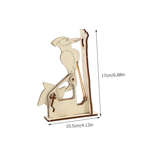 Parliky 2 Sätze Woodpecker Puzzle Holz DIY Modellbausatz Kinderfreundliches Lernspielzeug mit Vorgefertigten Teilen Sicher Einfach Zusammenzubauen Geschenk für Jungen und Mädchen von Parliky
