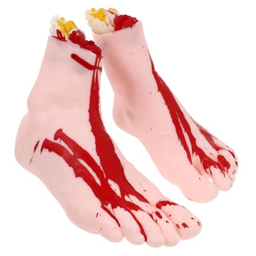 Parliky 2 Stück Halloween Deko Realistische Fake Vinyl Füße Requisiten Kreativ Gruselig Für Party Maske Masquerade Zuhause Dekoration Horror Trick Props Parliky 2 Stück Halloween Deko Realistische Fake Vinyl Füße Requisiten Kreativ Gruselig Für Party Maske Masquerade Zuhause Dekoration Horror Trick Props von Parliky