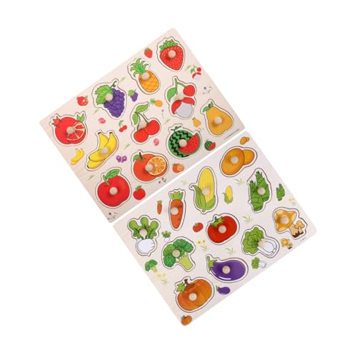 Parliky 2 Stück Holzpuzzle mit Obst und Gemüse Stabiles Lernspielzeug für Kleinkinder Montessori Pädagogisches Steckspiel Frühe von Lebensmittelerkennung und Motorischen Fähigkeiten Parliky 2 Stück Holzpuzzle mit Obst und Gemüse Stabiles Lernspielzeug für Kleinkinder Montessori Pädagogisches Steckspiel Frühe von Lebensmittelerkennung und Motorischen Fähigkeiten von Parliky