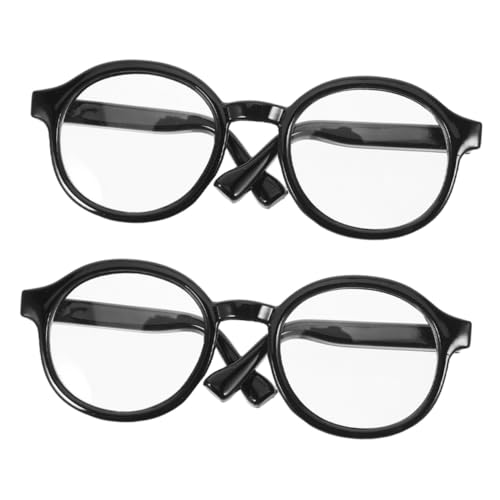 Parliky 2 Stück Miniatur Puppenbrillen Schwarzer Rahmen Transparentes Weiche Flexible Materialen Komfortable Passform Vielseitiges Accessoire Für Puppen Kleidungswechsel Parliky 2 Stück Miniatur Puppenbrillen Schwarzer Rahmen Transparentes Weiche Flexible Materialen Komfortable Passform Vielseitiges Accessoire Für Puppen Kleidungswechsel von Parliky