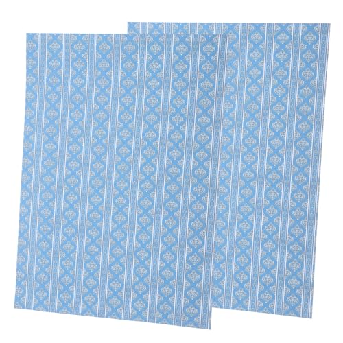 Parliky 2 Stück Miniatur Puppenhaus Tapete Selbstklebende Wandsticker für Wohnzimmer und Schlafzimmer Papier Material Kreative Dekoration für DIY Puppenhaus Zubehör Parliky 2 Stück Miniatur Puppenhaus Tapete Selbstklebende Wandsticker für Wohnzimmer und Schlafzimmer Papier Material Kreative Dekoration für DIY Puppenhaus Zubehör von Parliky