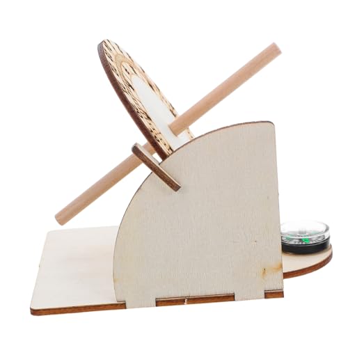 Parliky 2 Stück Teiliges DIY Sonnenuhr Modell aus Holz Wissenschaftliche Sonnenuhr als Pädagogisches Experimentierspielzeug für Langlebig und Stabil für Naturwissenschaft und Technik von Parliky