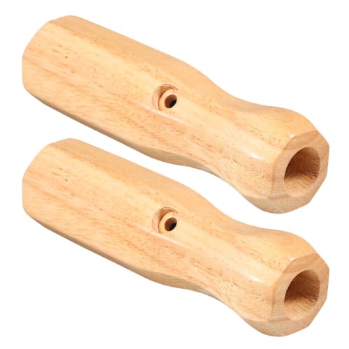 Parliky 2 Stück Teiliges Holzgriff Tischkicker Handgriffe mit Oktagonalem Design für Stabile Kontrolle und Komfortablen Halt Robustes Fußballtisch Zubehör für Indoor Spiele und von Parliky