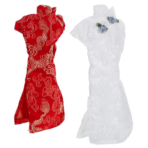 Parliky 2 Stück Teiliges Puppen Cheongsam Wiederverwendbar Chinesischer Vintage Stil Leichte Langlebige Puppenkleidung für Mädchenpuppen Einfach an Auszuziehen Parliky 2 Stück Teiliges Puppen Cheongsam Wiederverwendbar Chinesischer Vintage Stil Leichte Langlebige Puppenkleidung für Mädchenpuppen Einfach an Auszuziehen von Parliky