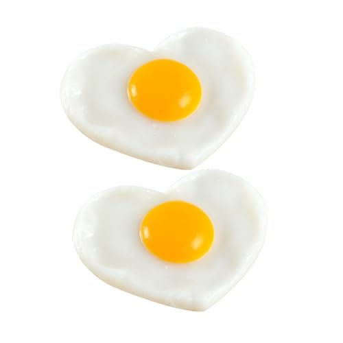 Parliky 2 Stück Teiliges Realistische PVC Herz Spiegelei Modelle Detailgetreue Deko für Küche Restaurant und Fotografie Kunstvoll Gestaltete Fake Food Requisite Lebensechte Herzform für Parliky 2 Stück Teiliges Realistische PVC Herz Spiegelei Modelle Detailgetreue Deko für Küche Restaurant und Fotografie Kunstvoll Gestaltete Fake Food Requisite Lebensechte Herzform für von Parliky