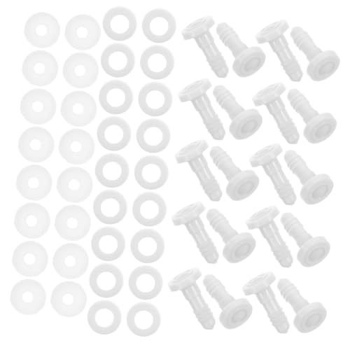 Parliky 20 Sätze DIY Puppen Gelenke Bewegliche Gelenke Weiß Einfache Installation für Puppenherstellung Vielseitiges Bastelmaterial für Teddybären und Puppen Parliky 20 Sätze DIY Puppen Gelenke Bewegliche Gelenke Weiß Einfache Installation für Puppenherstellung Vielseitiges Bastelmaterial für Teddybären und Puppen von Parliky