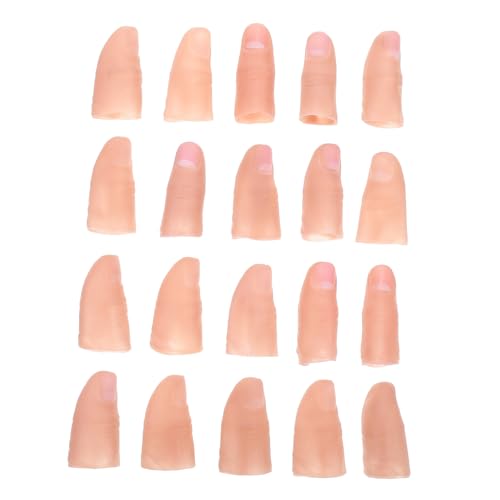 Parliky 20 Stück 20 teiliges realistische Zaubertrick Fingerlinge aus elastischem Material langlebige Bühnenrequisiten für Künstler geeignet für Show Party und Unterhaltung Parliky 20 Stück 20 teiliges realistische Zaubertrick Fingerlinge aus elastischem Material langlebige Bühnenrequisiten für Künstler geeignet für Show Party und Unterhaltung von Parliky
