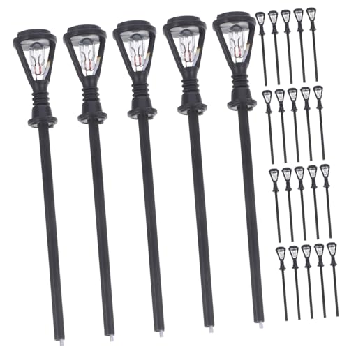 Parliky 20 Stück Maßstab Warmweißes LED licht Miniatur Gartenlaternen Modell für Sandtisch Landschaftsdekor und Miniaturhäuser Parliky 20 Stück Maßstab Warmweißes LED licht Miniatur Gartenlaternen Modell für Sandtisch Landschaftsdekor und Miniaturhäuser von Parliky