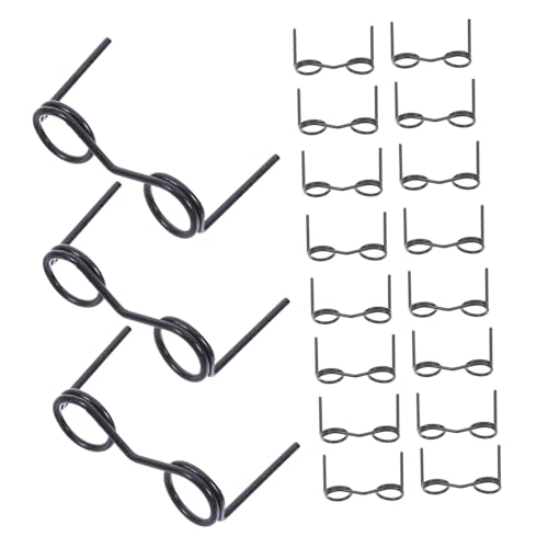 Parliky 20 Stück Teiliges Mini Puppenbrillen Schwarze Metallrahmen ohne Gläser Runde Form Vielseitig für Puppenkleidung DIY Dekoration und Partyaccessoires Elegante und Puppenbrille von Parliky