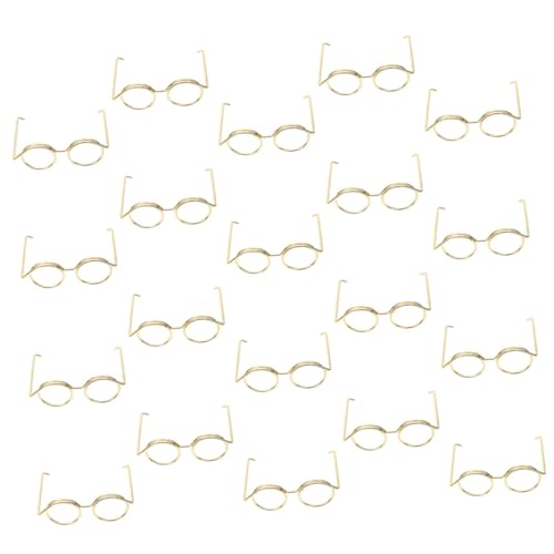Parliky 20 Stück Teiliges Miniatur Drahtbrillen für Puppen Langlebige Modische Brillenrahmen ohne Gläser zum Ankleiden und Dekorieren von Puppen Perfektes Zubehör für Bjd und DIY Parliky 20 Stück Teiliges Miniatur Drahtbrillen für Puppen Langlebige Modische Brillenrahmen ohne Gläser zum Ankleiden und Dekorieren von Puppen Perfektes Zubehör für Bjd und DIY von Parliky